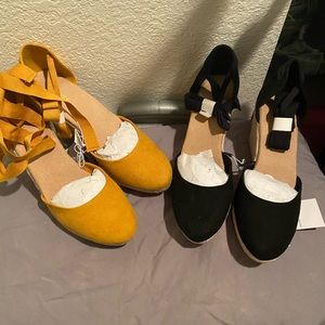 Espadrilles Wedge $60 a piece or $100 for both